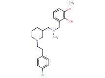 2-{[({1-[2-(4-chlorophenyl)ethyl]-3-piperidinyl}methyl)(methyl)amino]methyl}-6-methoxyphenol