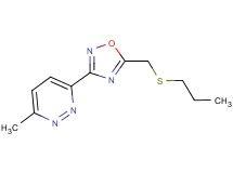 3-methyl-6-{5-[(propylthio)methyl]-1,2,4-oxadiazol-3-yl}pyridazine
