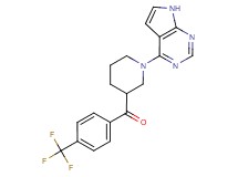 [1-(7H-pyrrolo[2,3-d]pyrimidin-4-yl)piperidin-3-yl][4-(trifluoromethyl)phenyl]methanone