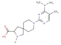 8-[4-(dimethylamino)-5-methyl-2-pyrimidinyl]-2,8-diazaspiro[4.5]decane-3-carboxylic acid