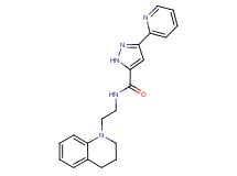N-[2-(3,4-dihydroquinolin-1(2H)-yl)ethyl]-3-pyridin-2-yl-1H-pyrazole-5-carboxamide