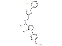 N-{[1-(2-fluorophenyl)-1H-pyrazol-4-yl]methyl}-1-[1-(4-methoxyphenyl)-5-methyl-1H-pyrazol-4-yl]ethanamine
