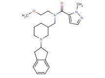 N-{[1-(2,3-dihydro-1H-inden-2-yl)-3-piperidinyl]methyl}-N-(2-methoxyethyl)-1-methyl-1H-pyrazole-5-carboxamide