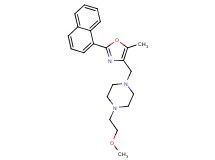 1-(2-methoxyethyl)-4-{[5-methyl-2-(1-naphthyl)-1,3-oxazol-4-yl]methyl}piperazine