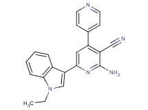 2-amino-6-(1-ethyl-1H-indol-3-yl)-4,4'-bipyridine-3-carbonitrile