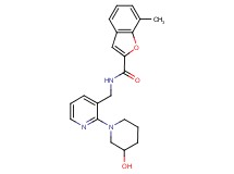 N-{[2-(3-hydroxypiperidin-1-yl)pyridin-3-yl]methyl}-7-methyl-1-benzofuran-2-carboxamide