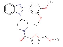 2-(3,4-dimethoxyphenyl)-1-{1-[5-(methoxymethyl)-2-furoyl]-4-piperidinyl}-1H-benzimidazole