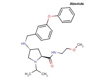 (4R)-1-isopropyl-N-(2-methoxyethyl)-4-[(3-phenoxybenzyl)amino]-L-prolinamide