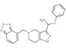 4-{[3-(1-phenoxyethyl)-1,4,6,7-tetrahydro-5H-pyrazolo[4,3-c]pyridin-5-yl]methyl}-2,1,3-benzoxadiazole trifluoroacetate