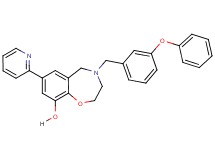 4-(3-phenoxybenzyl)-7-(2-pyridinyl)-2,3,4,5-tetrahydro-1,4-benzoxazepin-9-ol