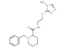 1-benzyl-N-{2-[(4-methyl-4H-1,2,4-triazol-3-yl)thio]ethyl}piperidine-2-carboxamide
