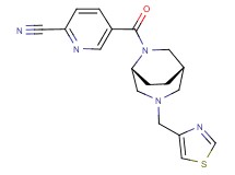 5-{[(1S*,5R*)-3-(1,3-thiazol-4-ylmethyl)-3,6-diazabicyclo[3.2.2]non-6-yl]carbonyl}-2-pyridinecarbonitrile