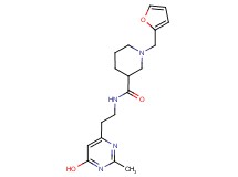 1-(2-furylmethyl)-N-[2-(6-hydroxy-2-methylpyrimidin-4-yl)ethyl]piperidine-3-carboxamide