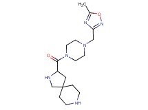 3-({4-[(5-methyl-1,2,4-oxadiazol-3-yl)methyl]-1-piperazinyl}carbonyl)-2,8-diazaspiro[4.5]decane dihydrochloride