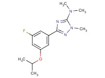 3-(3-fluoro-5-isopropoxyphenyl)-N,N,1-trimethyl-1H-1,2,4-triazol-5-amine