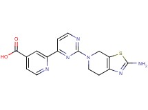 2-[2-(2-amino-6,7-dihydro[1,3]thiazolo[5,4-c]pyridin-5(4H)-yl)pyrimidin-4-yl]isonicotinic acid