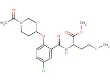 methyl N-{2-[(1-acetyl-4-piperidinyl)oxy]-5-chlorobenzoyl}methioninate