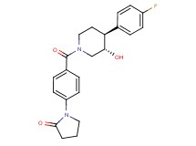 1-(4-{[(3S*,4S*)-4-(4-fluorophenyl)-3-hydroxypiperidin-1-yl]carbonyl}phenyl)pyrrolidin-2-one