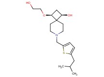 (1R*,3S*)-3-(2-hydroxyethoxy)-7-[(5-isobutyl-2-thienyl)methyl]-7-azaspiro[3.5]nonan-1-ol