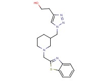 2-(1-{[1-(1,3-benzothiazol-2-ylmethyl)-3-piperidinyl]methyl}-1H-1,2,3-triazol-4-yl)ethanol trifluoroacetate (salt)