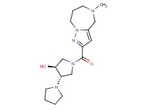 (3'S*,4'S*)-1'-[(5-methyl-5,6,7,8-tetrahydro-4H-pyrazolo[1,5-a][1,4]diazepin-2-yl)carbonyl]-1,3'-bipyrrolidin-4'-ol