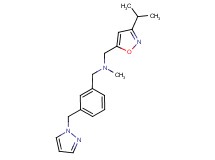 1-(3-isopropylisoxazol-5-yl)-N-methyl-N-[3-(1H-pyrazol-1-ylmethyl)benzyl]methanamine