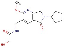 N-[(6-cyclopentyl-2-methoxy-5-oxo-6,7-dihydro-5H-pyrrolo[3,4-b]pyridin-3-yl)methyl]-2-hydroxyacetamide