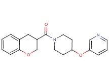 3-{[1-(3,4-dihydro-2H-chromen-3-ylcarbonyl)piperidin-4-yl]oxy}pyridine