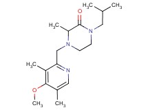 1-isobutyl-4-[(4-methoxy-3,5-dimethyl-2-pyridinyl)methyl]-3-methyl-2-piperazinone