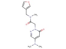 2-[4-(dimethylamino)-6-oxo-1(6H)-pyridazinyl]-N-(3-furylmethyl)-N-methylacetamide