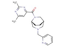 (1S*,5R*)-6-[(2,6-dimethyl-4-pyrimidinyl)carbonyl]-3-(2-pyridinylmethyl)-3,6-diazabicyclo[3.2.2]nonane