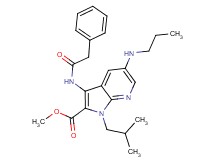 methyl 1-isobutyl-3-[(phenylacetyl)amino]-5-(propylamino)-1H-pyrrolo[2,3-b]pyridine-2-carboxylate