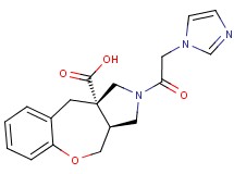 (3aS*,10aS*)-2-(1H-imidazol-1-ylacetyl)-2,3,3a,4-tetrahydro-1H-[1]benzoxepino[3,4-c]pyrrole-10a(10H)-carboxylic acid
