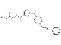 N-(2-hydroxybutyl)-2-({4-[(2E)-3-phenyl-2-propen-1-yl]-1-piperazinyl}methyl)-1,3-oxazole-4-carboxamide