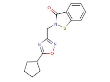 2-[(5-cyclopentyl-1,2,4-oxadiazol-3-yl)methyl]-1,2-benzisothiazol-3(2H)-one