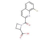 1-[(8-fluoro-2-quinolinyl)carbonyl]-2-azetidinecarboxylic acid
