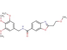 2-(2-methoxyethyl)-N-(3,4,5-trimethoxybenzyl)-1,3-benzoxazole-6-carboxamide