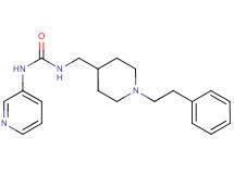 N-{[1-(2-phenylethyl)piperidin-4-yl]methyl}-N'-pyridin-3-ylurea