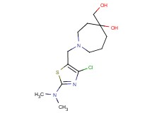 1-{[4-chloro-2-(dimethylamino)-1,3-thiazol-5-yl]methyl}-4-(hydroxymethyl)azepan-4-ol