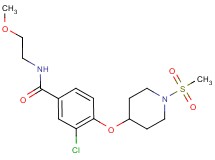 3-chloro-N-(2-methoxyethyl)-4-{[1-(methylsulfonyl)piperidin-4-yl]oxy}benzamide