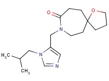 8-[(1-isobutyl-1H-imidazol-5-yl)methyl]-1-oxa-8-azaspiro[4.6]undecan-9-one