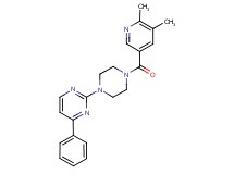 2-{4-[(5,6-dimethylpyridin-3-yl)carbonyl]piperazin-1-yl}-4-phenylpyrimidine