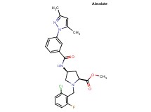 methyl (4S)-1-(2-chloro-6-fluorobenzyl)-4-{[3-(3,5-dimethyl-1H-pyrazol-1-yl)benzoyl]amino}-L-prolinate