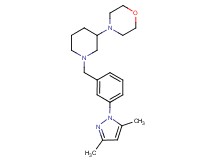 4-{1-[3-(3,5-dimethyl-1H-pyrazol-1-yl)benzyl]-3-piperidinyl}morpholine