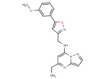 5-ethyl-N-{[5-(3-methoxyphenyl)isoxazol-3-yl]methyl}pyrazolo[1,5-a]pyrimidin-7-amine