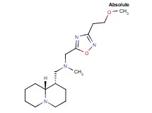 1-[3-(2-methoxyethyl)-1,2,4-oxadiazol-5-yl]-N-methyl-N-[(1S,9aR)-octahydro-2H-quinolizin-1-ylmethyl]methanamine