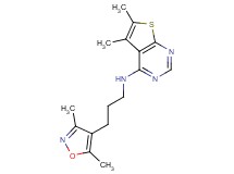 N-[3-(3,5-dimethylisoxazol-4-yl)propyl]-5,6-dimethylthieno[2,3-d]pyrimidin-4-amine
