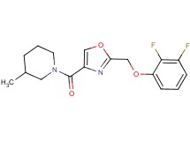 1-({2-[(2,3-difluorophenoxy)methyl]-1,3-oxazol-4-yl}carbonyl)-3-methylpiperidine