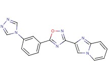2-{5-[3-(4H-1,2,4-triazol-4-yl)phenyl]-1,2,4-oxadiazol-3-yl}imidazo[1,2-a]pyridine