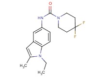 N-(1-ethyl-2-methyl-1H-indol-5-yl)-4,4-difluoropiperidine-1-carboxamide
